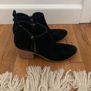 Black suede Dolce Vita booties
